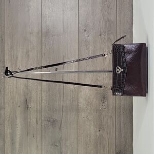 Small Brighton Brown Leather Crossbody Shoulder Bag